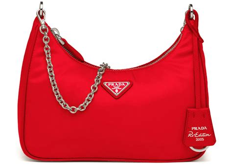 patent leather shoulder bag prada red|prada padded nylon shoulder bag.